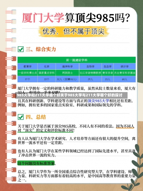 985大学和211大学哪个好关于985大学与211大学哪个好的探讨-第2张图片-记录生活每一天