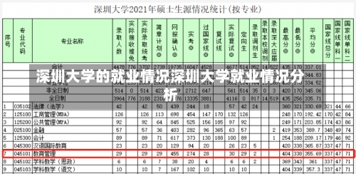 深圳大学的就业情况深圳大学就业情况分析-第1张图片-记录生活每一天