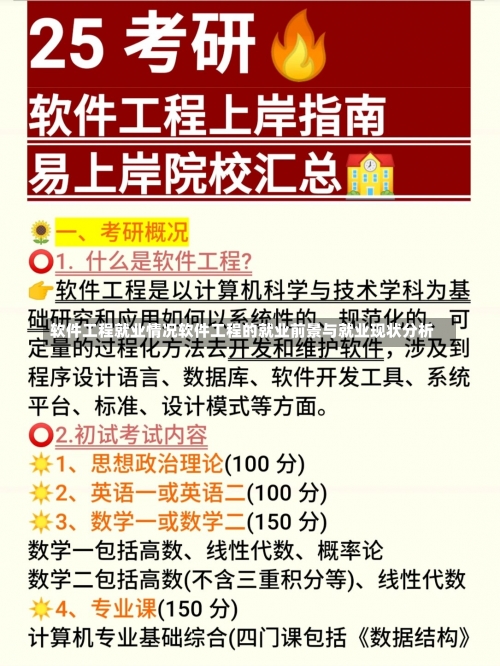 软件工程就业情况软件工程的就业前景与就业现状分析-第1张图片-记录生活每一天