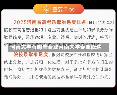 河南大学有哪些专业河南大学专业概述-第1张图片-记录生活每一天