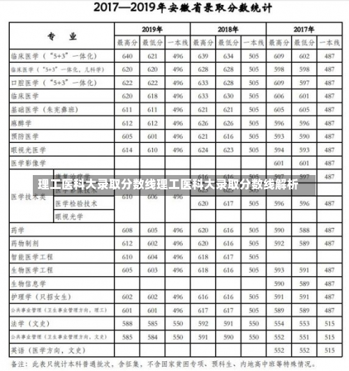 理工医科大录取分数线理工医科大录取分数线解析-第1张图片-记录生活每一天