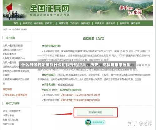 什么时候开始征兵什么时候开始征兵，历史、现状与未来展望-第1张图片-记录生活每一天