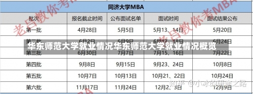 华东师范大学就业情况华东师范大学就业情况概览-第1张图片-记录生活每一天