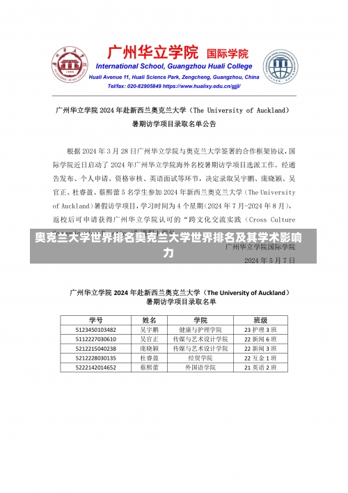 奥克兰大学世界排名奥克兰大学世界排名及其学术影响力-第2张图片-记录生活每一天