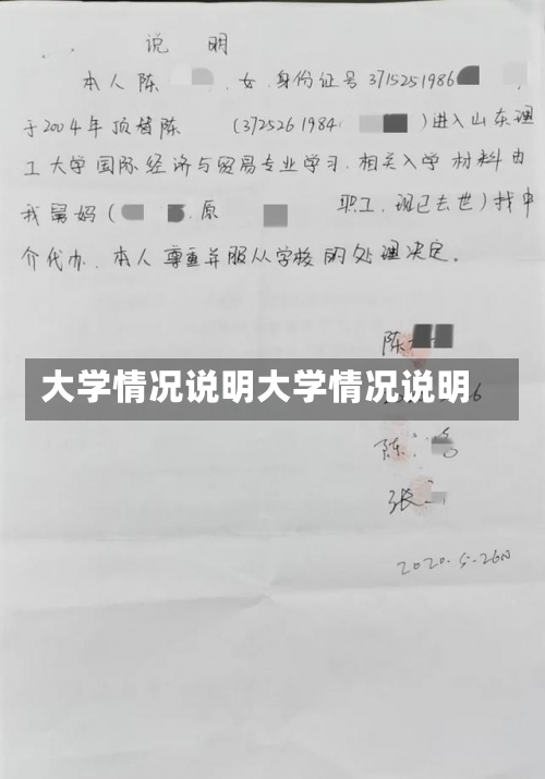 大学情况说明大学情况说明-第3张图片-记录生活每一天