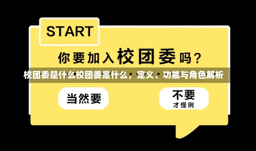 校团委是什么校团委是什么，定义、功能与角色解析-第1张图片-记录生活每一天