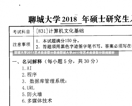 聊城大学2017艺术类录取分数线聊城大学2017年艺术类录取分数线解析-第2张图片-记录生活每一天