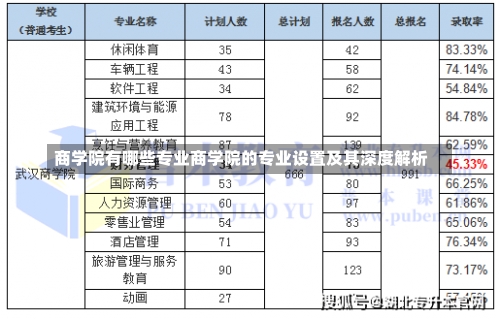 商学院有哪些专业商学院的专业设置及其深度解析-第3张图片-记录生活每一天