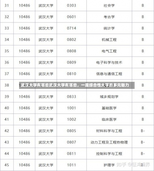 武汉大学有哪些武汉大学有哪些，一座综合性大学的多元魅力-第1张图片-记录生活每一天