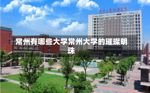 常州有哪些大学常州大学的璀璨明珠-第3张图片-记录生活每一天