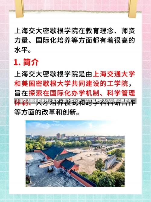 上海交大哪个专业好上海交大哪个专业好，深度解析交大优势学科与专业-第3张图片-记录生活每一天