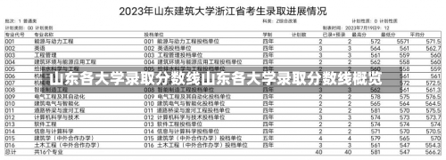 山东各大学录取分数线山东各大学录取分数线概览-第1张图片-记录生活每一天