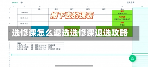 选修课怎么退选选修课退选攻略-第3张图片-记录生活每一天